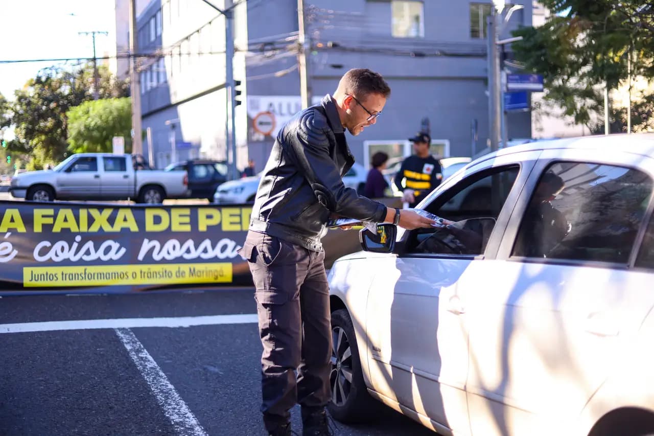 Prefeitura promove ações de educação para incentivar a participação de todos por um trânsito mais consciente